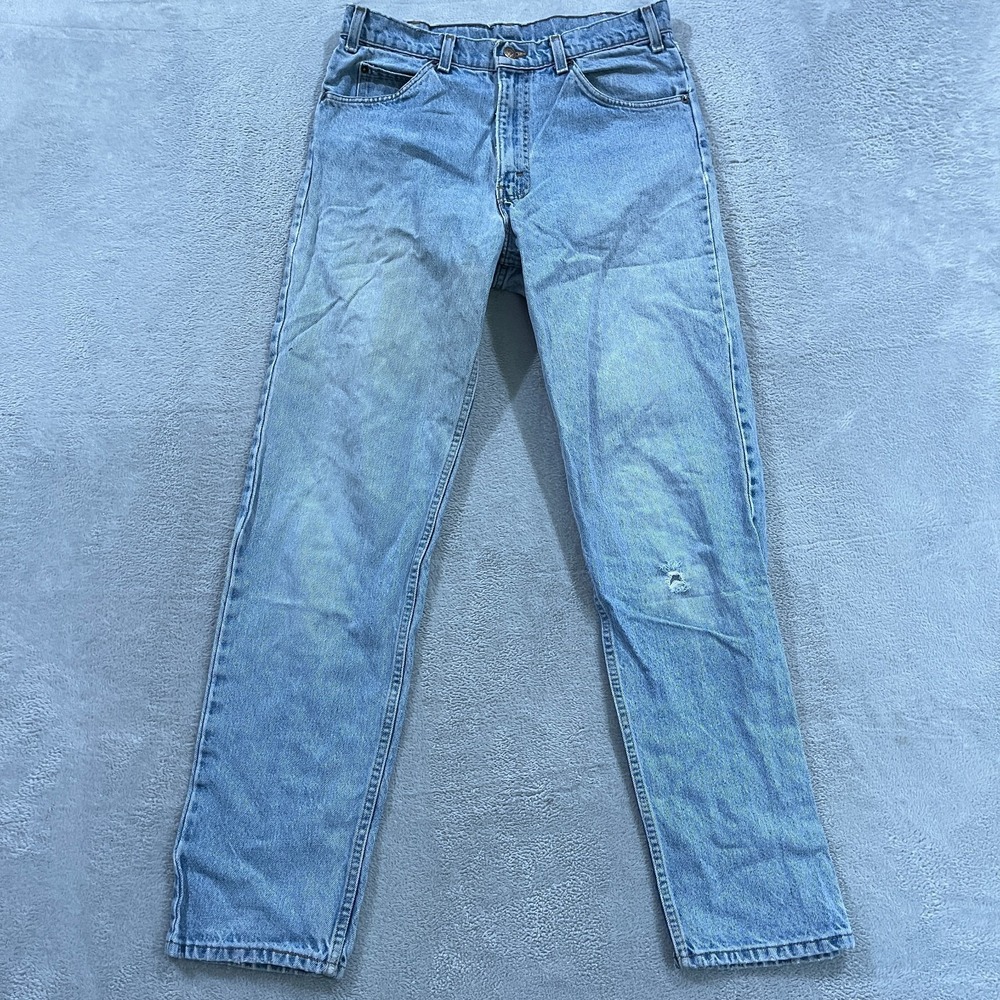 Vintage Levis 540 Jeans Mens 33x34 (fit 31x33) Brown Tab Light Wash 90s USA Made